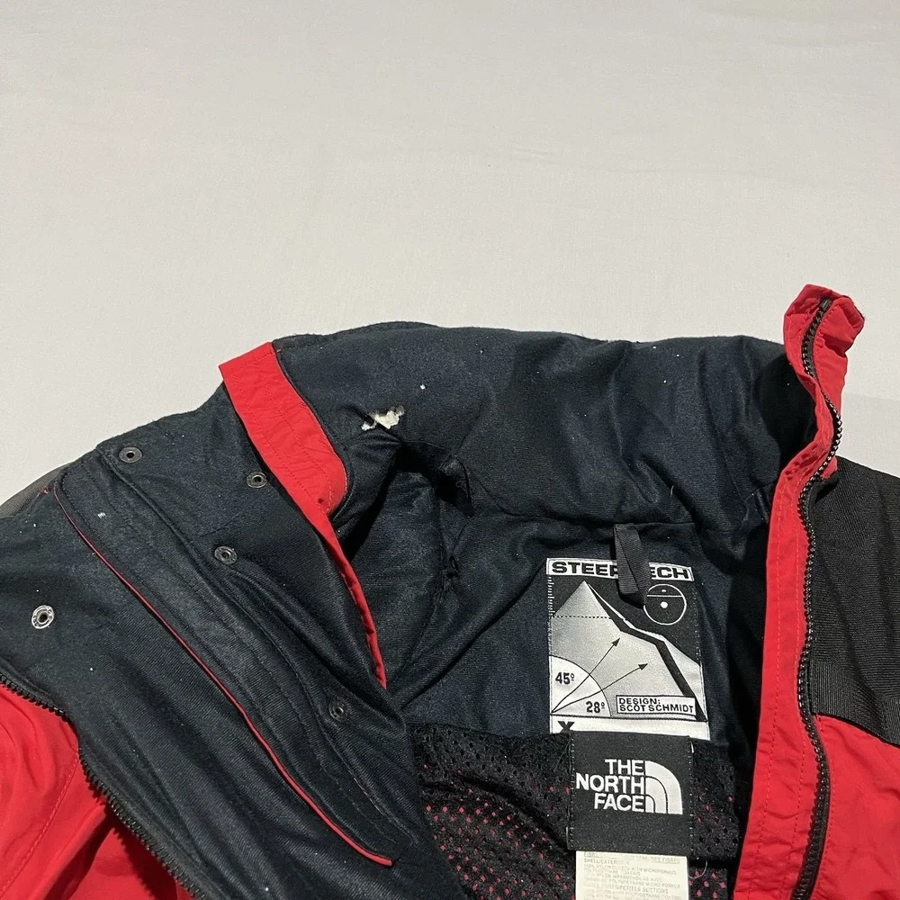 North Face Steep Tech Scot Schmidt. Ltd Edition Red Grey Mens L Vintage 90s Y2K